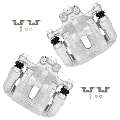 cciyu Rear Left & Right Disc Brake Calipers w/Bracket 18B5043 18B5042 - size: Rear[18B5043+18B5042]