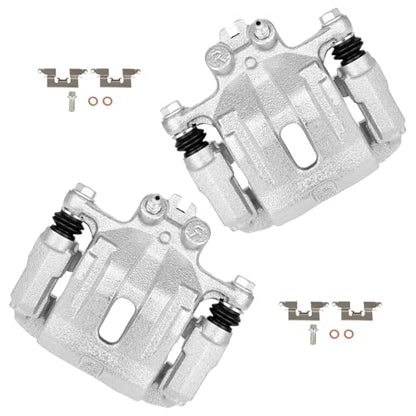cciyu Rear Left & Right Disc Brake Calipers w/Bracket 18B5043 18B5042 - size: Rear[18B5043+18B5042]