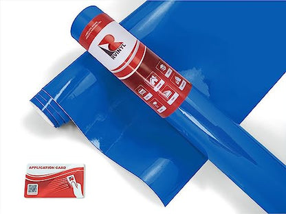 Avery Dennison SW900 667-O Gloss Intense Blue Supreme Wrapping Film Vinyl Vehicle Car Wrap Sheet Roll - (12" x 60" w/Application Card) - color: Gloss Intense Blue, size: 1ft x 5ft