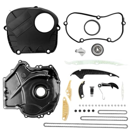 Engine Timing Chain Kit and Cover Gasket EA888 1.8&2.0L For Audi Q5 Volkswagen - size: EA888