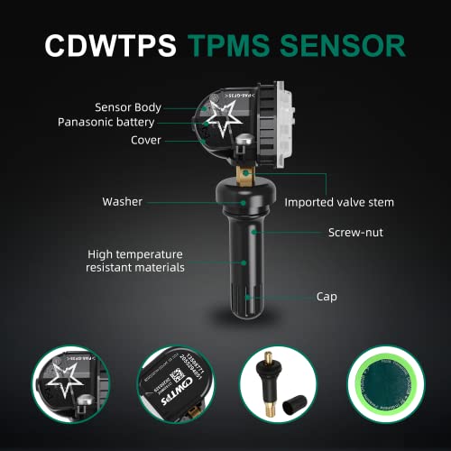 TPMS Sensor GM set of 4,315Mhz Chevy GMC Buick Tire Pressure Monitor Sensor - size: 13598771 four sensors