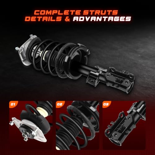 CCIYU Complete Struts Fits for Volvo S60 01-09 for S80 99-06 for V70 01-07