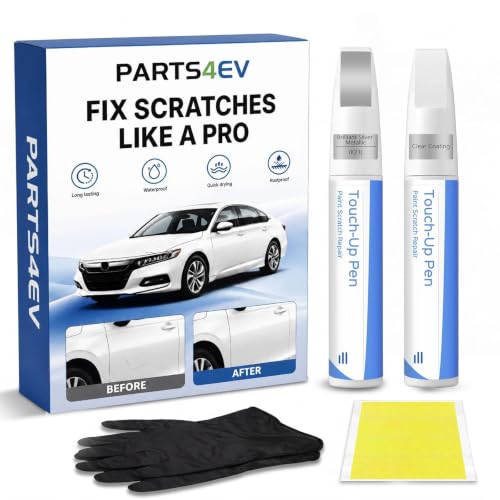 Brilliant Silver Metallic K23 for NISSAN Touch Up Paint Kit, Exact Match Touch Up Paint with 2K Clear Coat, Professional Scratch and Chip Repair - color: Brilliant Silver Metallic