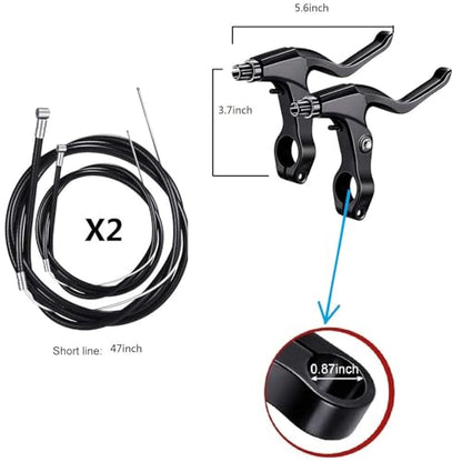 Bike Disc Brake Kit With Front and Rear Caliper、160mm Bike Rotor - color: Black-2