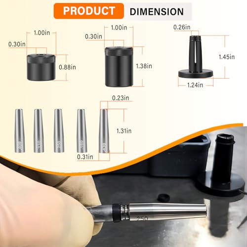 34720 Injector Seal Installer Kit 8Pcs Fits for Ford GM and Subaru Engines etc. Precision Fuel Injector Seal Installation Tool