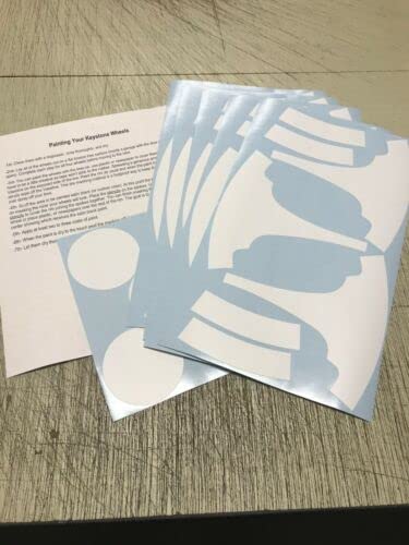 Replacement for Keystone Classic Wheel Paint Mask Stencil Kit 14" Rim (1 kit Does 5 Wheels)
