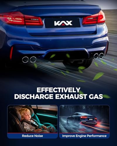 KAX Cat Back Exhaust System Compatible with 2004-2008 Acura TSX - size: 2004-2008 Acura TSX
