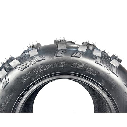 AT25X10-12 ATV Tires ATV＆UTV Trail Sand Off-Road Tires 25X10-12, All Terrain Tires16mm Tread Depth 25X10X12-6 PR, Tubeless 2PCS - size: DAV111 25X10-12