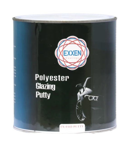F115 Polyester Soft Glazing/Finishing Putty 2 Liter w/Cream Hardener, Smooth Finish and Easy Sanding
