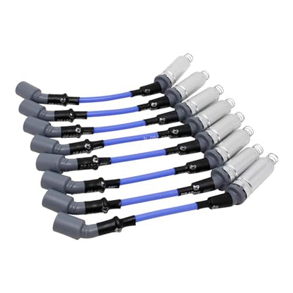 DRAGON FIRE PERFORMANCE Blue Direct Fit 8.5mm Spark Plug Wire Set Compatible With 1999-2019 Buick Chevrolet GMC Cadillac Pontiac Hummer LS1 LS2 LS3 LS6 LS7 LSA LS LSX V8 Oem Fit PWJ256-BL