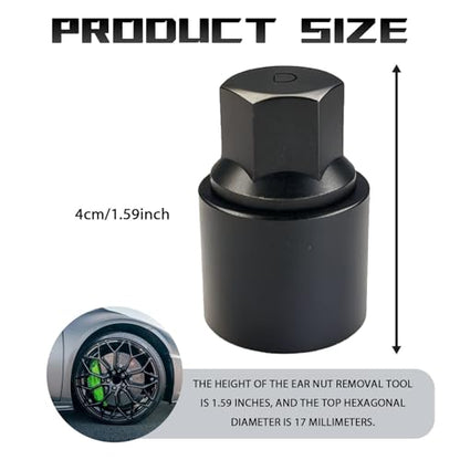 D-Wheel Lock Key Locking Lug Nuts Key Removal Tool for Toyota Lexus Tacoma, Anti-Theft Wheel Lock Lug Nut Bolt Screw Remover Socket Adaptor, Tire Locking Lugnut Tool for Removal Installation