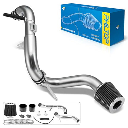PHILTOP 3" Cold Air Intake Kit for 2006-2011 Honda Civic DX/EX/LX, Black - color: Black, size: 2006-2008 Honda Civic 1.8L