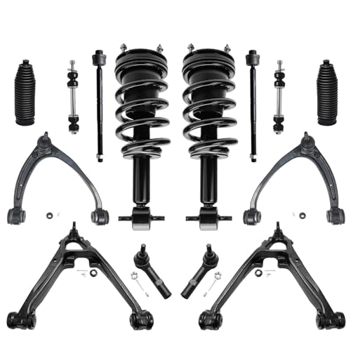Detroit Axle - 14pc Front Suspension Kit 2007-2013 Chevy Silverado 1500 - size: 14CQS2501353/ Big strut kit