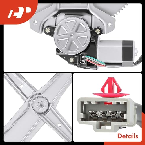 A-Premium Front Driver Side Power Window Regulator with Motor (4-Pin) - style: Front Driver
