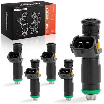 A-Premium Set of 5 Fuel Injectors Compatible with Volkswagen