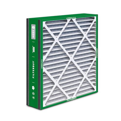 Filterbuy 20x20x5 Air Filter MERV 8 Dust & Allergy Defense (2-Pack) - style: 20x20x5 (Actual: 19.63 x 20.63 x 4.88)