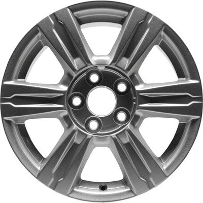 17x7.5 Aluminum Wheel Rim 6 I-Spoke Bright Silver Metallic - Factory Restored Compatible With GMC Terrain 2014-2016 - Exact Fit - Direct Replacement