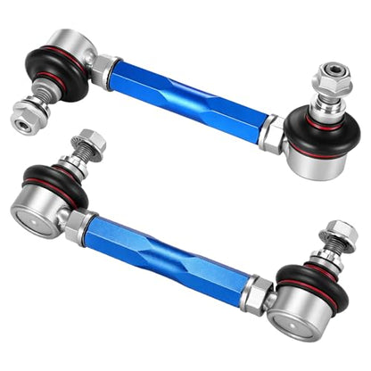 150mm-200mm Universal Adjustable Sway Bar End Links, Modified Aluminium Stabilizer Sway Bar End Link with M10 Stud and 12mm Spacer Washer