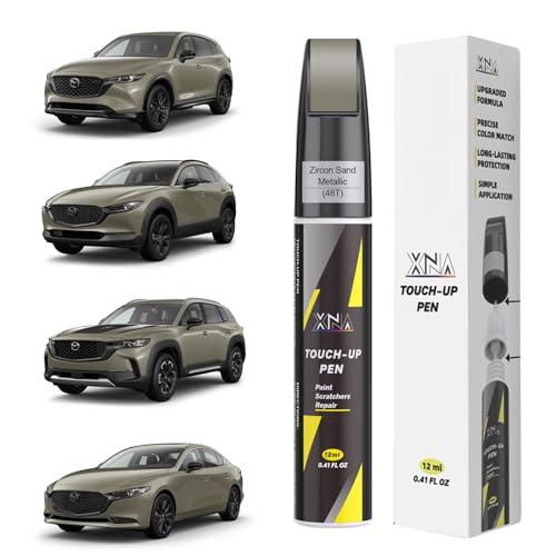 XNA Zircon Sand Metallic(48T) for Mazda Touch Up Paint - color: Zircon Sand Metallic(48T) for 2024-2025 CX-5/2024-2025 CX-30/2023-2026 CX-50/2025-2026 CX-70/2024-2025 MAZDA3/2023-2024 MX-5 Miata