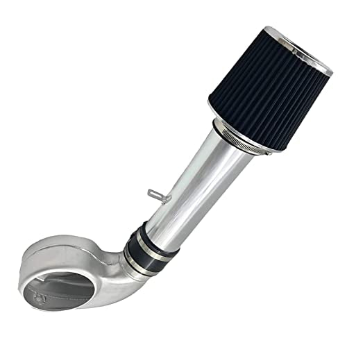 3.5-Inch Cold Air Intake Kit with Filter 1988-1995 Compatible for Chevrolet GMC C/K/R/V C1500 C2500 C3500 K1500 K2500 K3500 for Suburban 1500 2500 4.3L V6 5.0L 5.7L V8 (Silver Tube & Black FIlter) - style: Silver Tube & Black FIlter