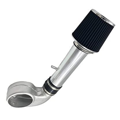 3.5-Inch Cold Air Intake Kit with Filter 1988-1995 Compatible for Chevrolet GMC C/K/R/V C1500 C2500 C3500 K1500 K2500 K3500 for Suburban 1500 2500 4.3L V6 5.0L 5.7L V8 (Silver Tube & Black FIlter) - style: Silver Tube & Black FIlter