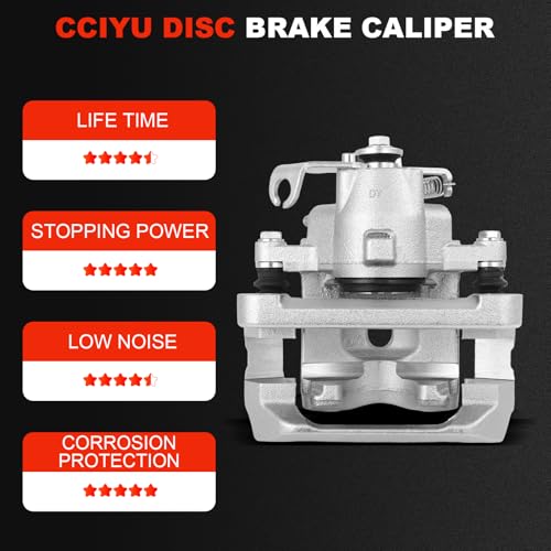 cciyu Rear Right Disc Brake Caliper Assembly With Bracket 18B4908 - size: Rear Right[18B4908]