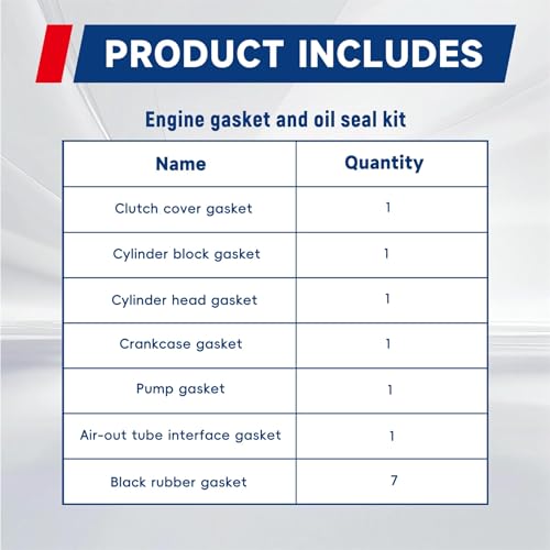 waltyotur Complete Engine Gasket Kit Set with Oil Seals Replacement for 1988-2006 Yamaha Blaster 200 YFS200