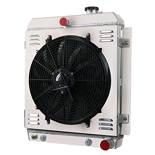 ALLOYWORKS 4 Row All Aluminum Radiator + Shroud Fan + Relay For 1947 1948 1949 1950 1951 1952 1953 1954 Chevy Truck Pickup 3100 3600 3800 L6