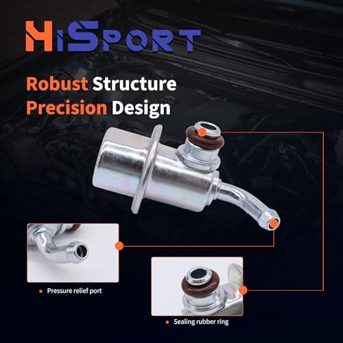 HiSport PR4016 Fuel Injection Pressure Regulator Kia Rio Hyundai - size: HSFPRR4016