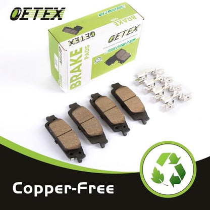 Rear Ceramic Brake Pads Compatible with Chevy Silverado 1500 (2014-2019), GMC Sierra, Tahoe, Suburban & Cadillac Escalade - Quiet Stop - Replaces D1707 - size: D1707