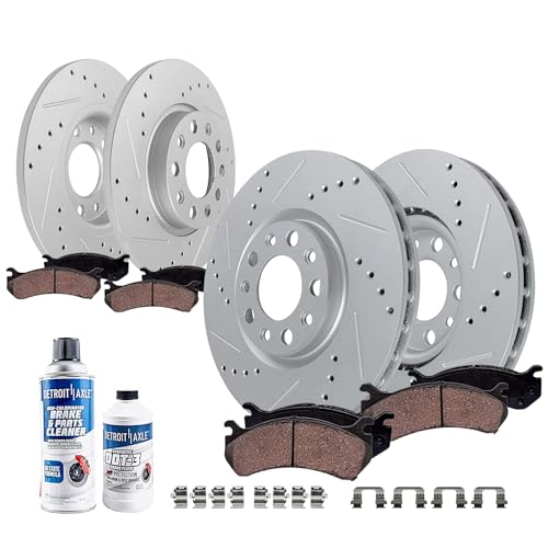 Detroit Axle - Front and Rear Brake Kit for 15-17 Chrysler 200 - size: 10PR53081/kit