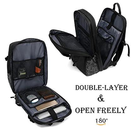 Motorcycle Backpack, 17'' Laptop Compartment, High-Density Nylon, Adjustable Helmet Holder, Reflective, Waterproof for Outdoor Enthusiasts - color: Holder