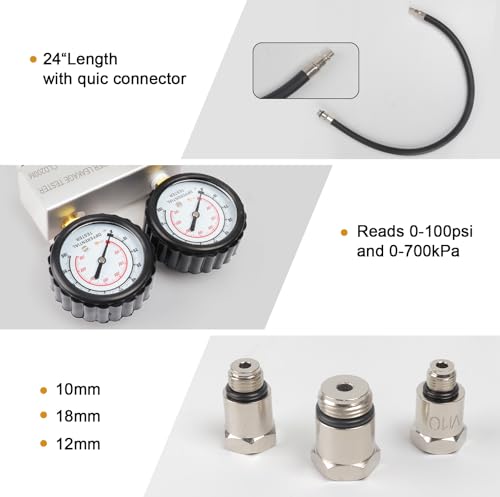 Cylinder Leak Down Tester Kit, Cylinder Gas Leakage Detector