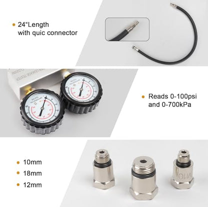 Cylinder Leak Down Tester Kit, Cylinder Gas Leakage Detector