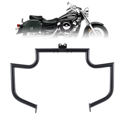 Kinglemc Crash Bar Engine Guard for Kawasaki Vulan(Black) - color: Black, size: VN1500P VN1600B/F VZ1600