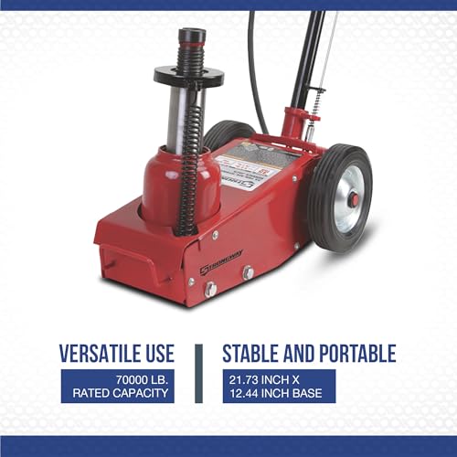 Strongway 35-Ton Quick Lift Air/Hydraulic Service Floor Jack - size: 35 Ton