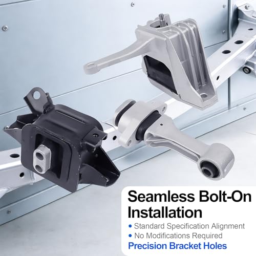 3PCS Engine Motor Mount Set Compatible with Elantra Kona Seltos NIRO - size: Elantra 2017-2019