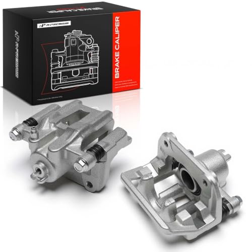A-Premium Rear Left and Right Side Disc Brake Caliper with Bracket - style: Rear Passenger and Driver