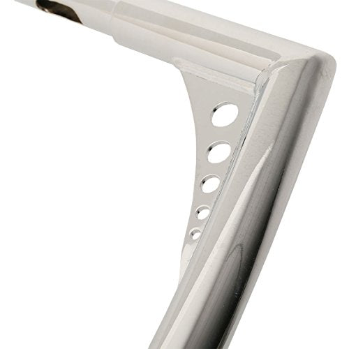 XMT-MOTO 12" Rise 1-1/4 Ape Hangers Handlebar Fit For Harley FLST FXST XL - color: Chrome, size: 12 INCH