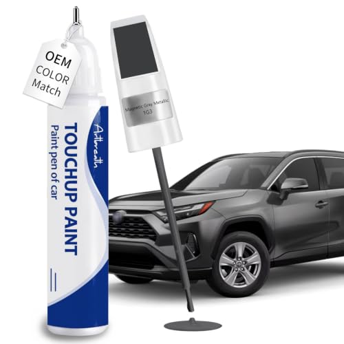 Magnetic Gray Metallic 1G3 Touch Up Paint for Toyota OEM Color Match - color: Magnetic Gray Metallic(1G3)