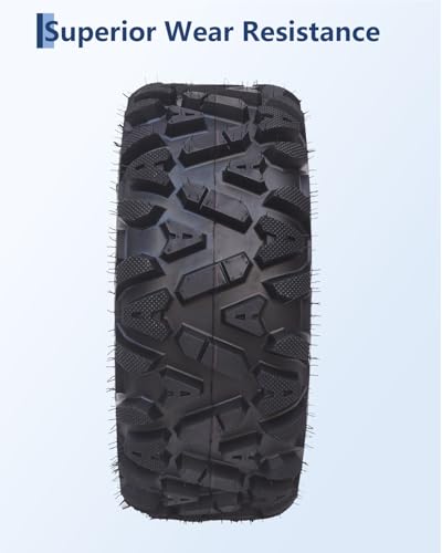 Garvee Set of 4 ATV UTV Tires 23x8-11 Front & 24x9-11 Rear, 6 PR Tubeless All-Terrain Tires for Mud, Dirt, Desert, Rock - Replacement Tires - size: 23x8-11 & 24x9-11, style: Pattern A