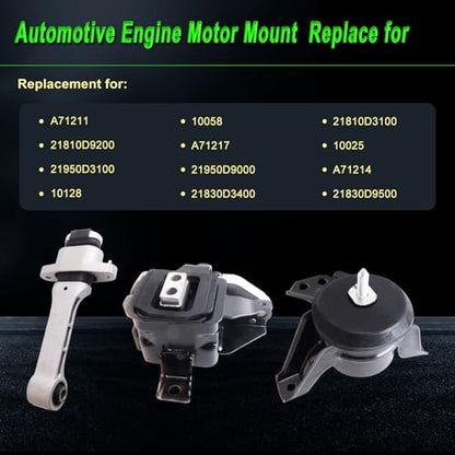 Engine Motor Mount fit Hyundai Tucson FWD 16-21 2.0L,18-21 2.4L - size: 2016-2021 Tucson FWD 2.0L