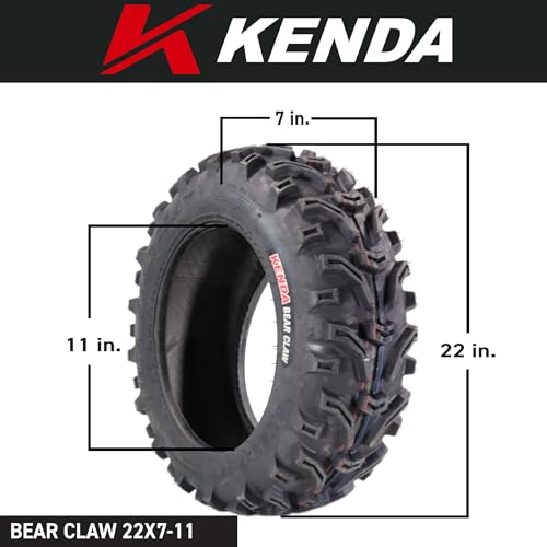 Kenda Bear Claw 22x7-11 Front Off-Road Tire For ATV, UTV or SXS - size: 22x7-11