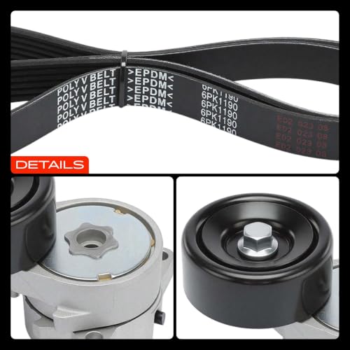 A-Premium Engine Serpentine Belt Drive Kit with Tensioner