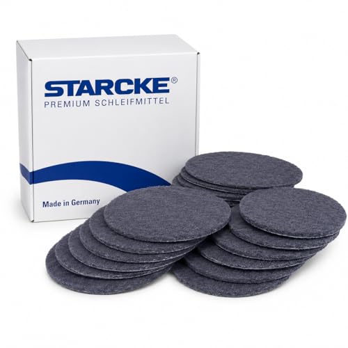 Starcke Scouring Pads, 5 inch 50 Pack Sanding Pads, Grey Automotive Sandpaper for Automotive Paint & Paint Supplies, Ultra Fine Auto Body Supplies, Synthetic Fiber Surface Conditioning Scuff Pad - color: Ultra Fine, size: 50 Pack