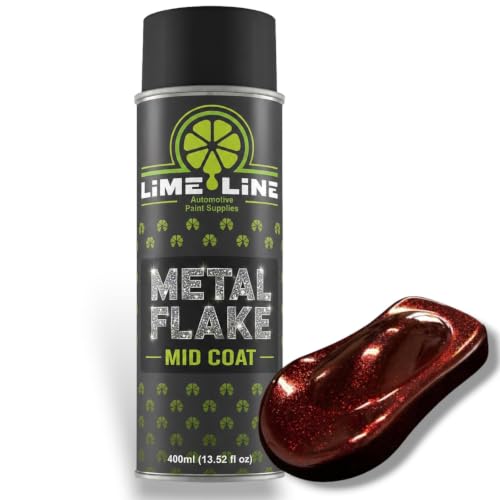 LiME LiNE Brandywine Metal Flake Midcoat Automotive Grade Sparkle Spray Paint - No Equipment Needed - Finish with 2K Clearcoat - color: Brandywine