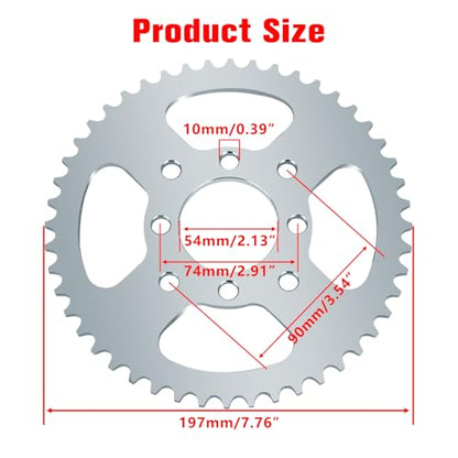 GREHUA Go Kart 40/41/420 Chain Sprocket 48 Tooth and Hub with 1" bore 1/4 Keyway Compatible with Predator 212cc 196cc 6.5HP GX160 GX200 Dune Buggy Drift Trike Heavy Duty Go Kart Cart Parts