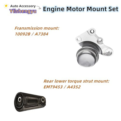 Engine Motor Mount Kit for Nissan Rogue 2008-2013 - size: Nissan Rogue 2008-2013 2.5L 2WD