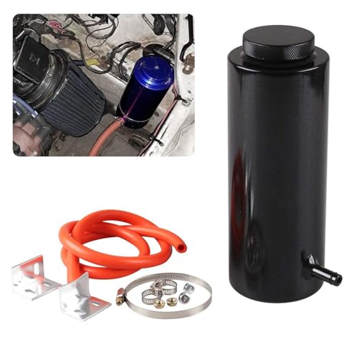 RYANSTAR Universal 800ml Coolant Expansion Tank Billet Aluminum Black - size: Standard Black