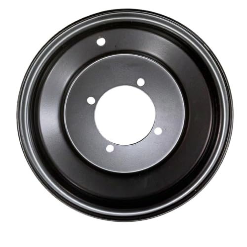 4 Bolt 10"X4.75" FRONT Wheel Rim for 150cc Taotao ATA150D 150GK ATVs and Go-Karts, 10mm Bolt Holes, Black
